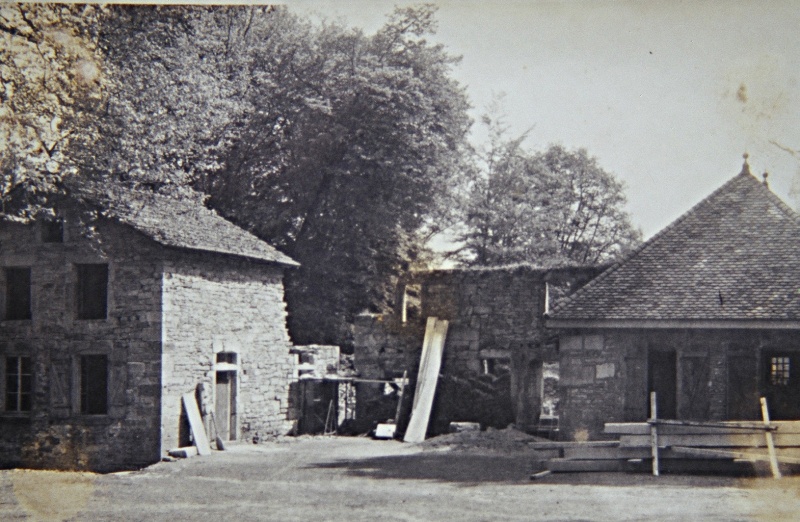 Travaux en 1960 ermitage Saint Valbert démolition et reconstruction - Photo AASC